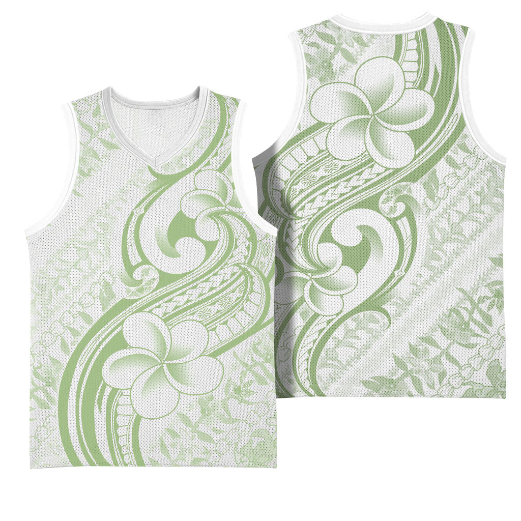 Hawaii Plumeria Lokelani Pikake Lei Basketball Jersey Oma'oma'o Polynesian Tattoo