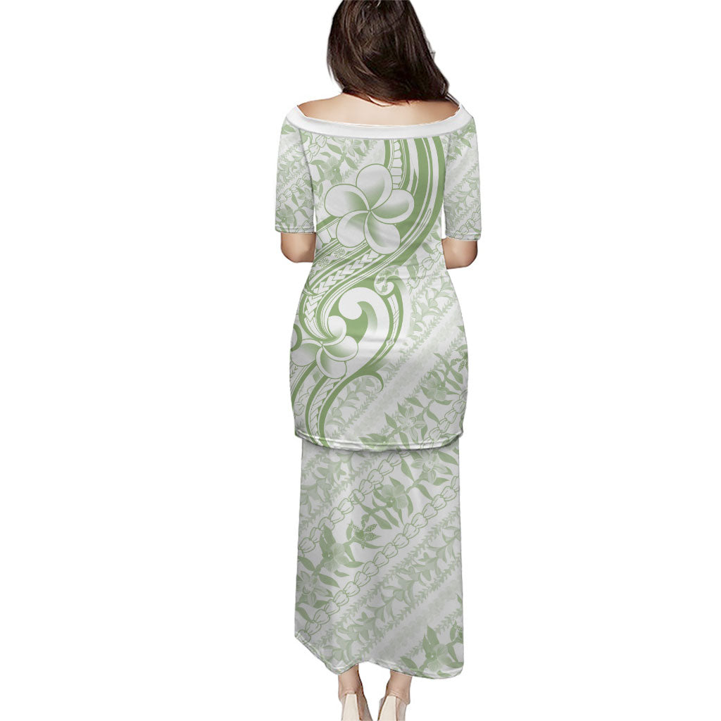Hawaii Plumeria Lokelani Pikake Lei Family Matching Puletasi and Hawaiian Shirt Oma'oma'o Polynesian Tattoo LT9 - Polynesian Pride