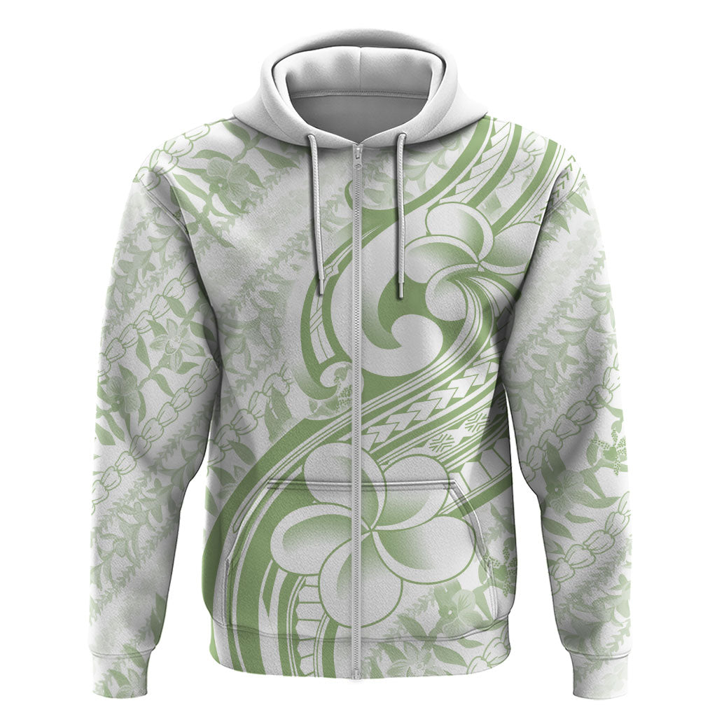 Hawaii Plumeria Lokelani Pikake Lei Hoodie Oma'oma'o Polynesian Tattoo