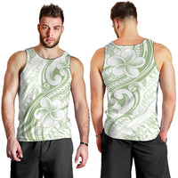 Hawaii Plumeria Lokelani Pikake Lei Men Tank Top Oma'oma'o Polynesian Tattoo