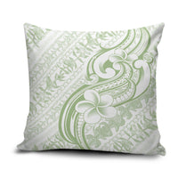 Hawaii Plumeria Lokelani Pikake Lei Pillow Cover Oma'oma'o Polynesian Tattoo LT9 Green - Polynesian Pride
