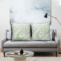 Hawaii Plumeria Lokelani Pikake Lei Pillow Cover Oma'oma'o Polynesian Tattoo LT9 - Polynesian Pride