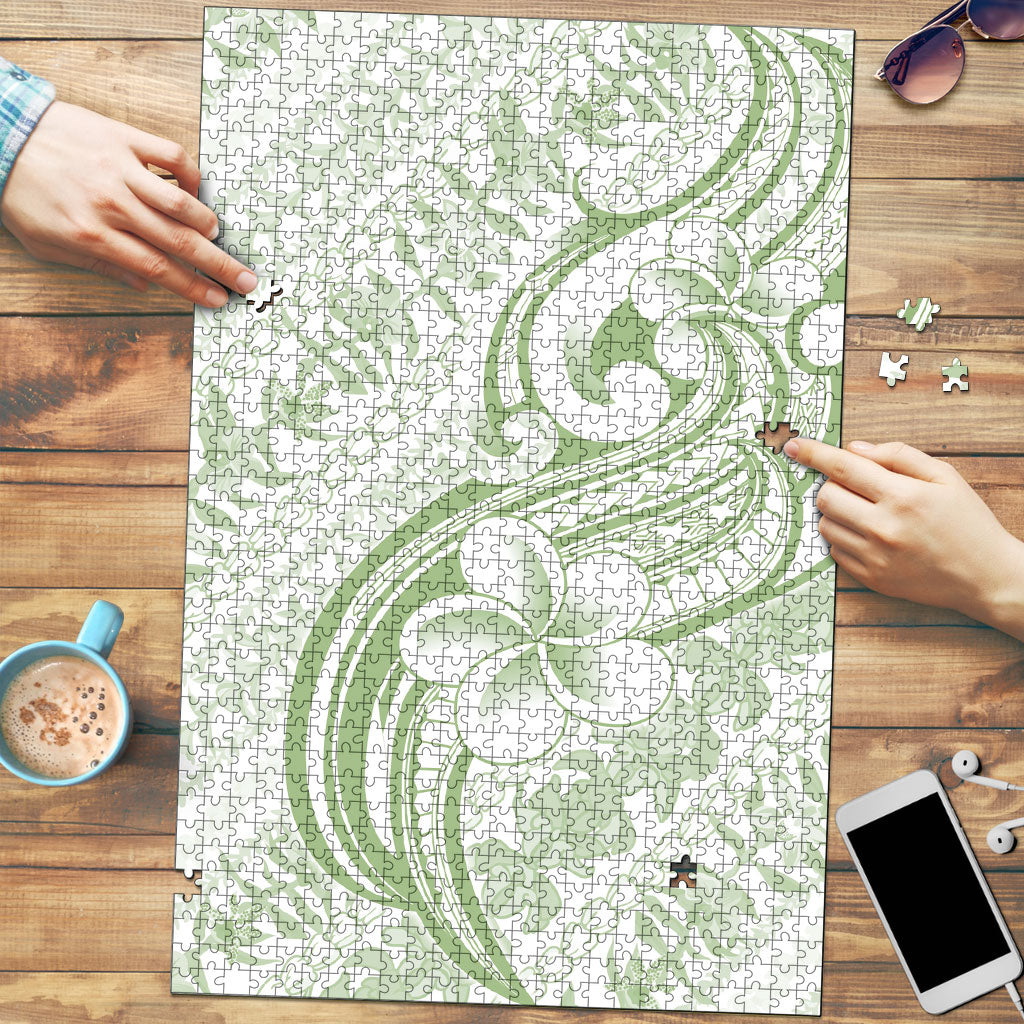 Hawaii Plumeria Lokelani Pikake Lei Puzzle Oma'oma'o Polynesian Tattoo