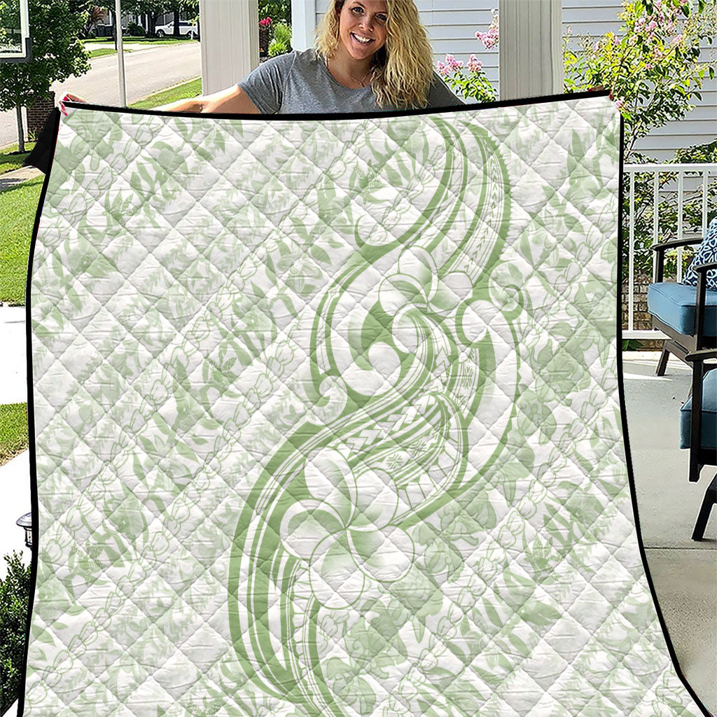 Hawaii Plumeria Lokelani Pikake Lei Quilt Oma'oma'o Polynesian Tattoo