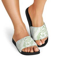 Hawaii Plumeria Lokelani Pikake Lei Slide Sandals Oma'oma'o Polynesian Tattoo