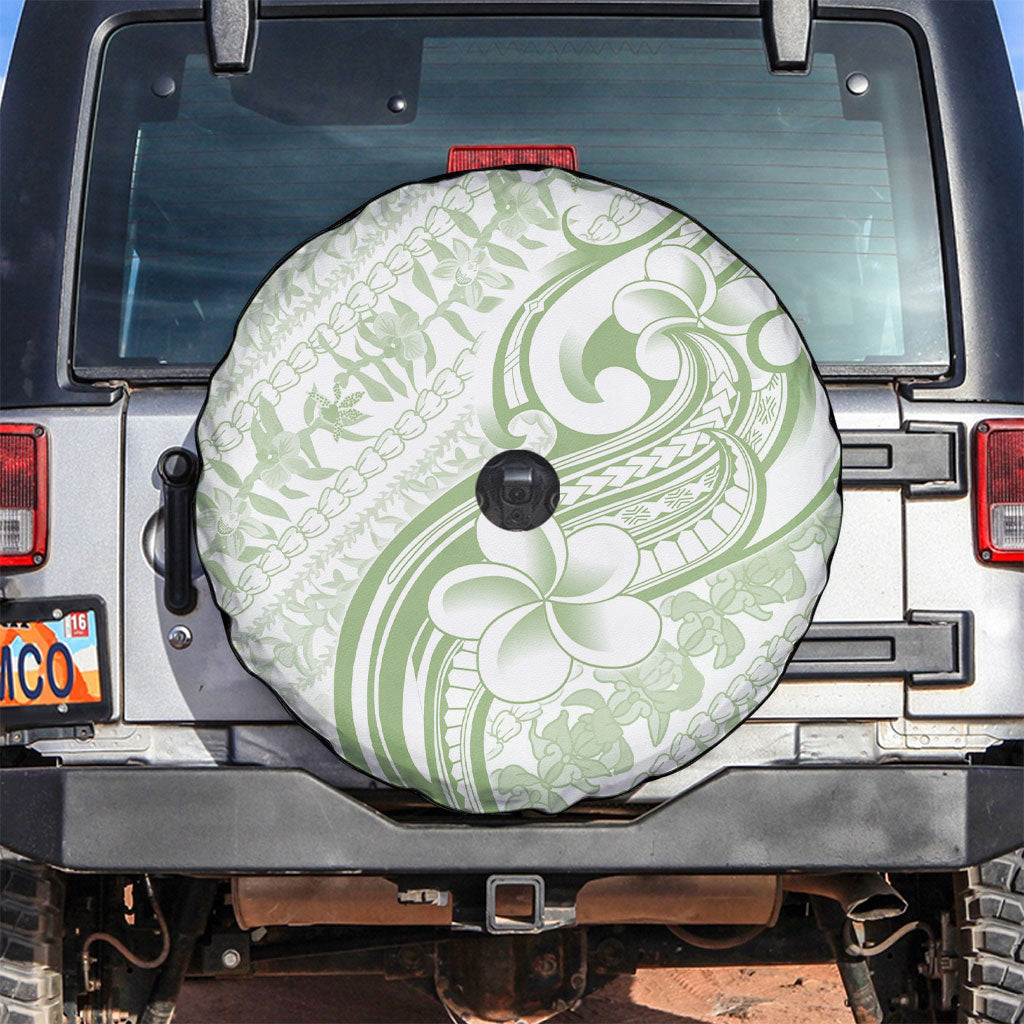 Hawaii Plumeria Lokelani Pikake Lei Spare Tire Cover Oma'oma'o Polynesian Tattoo