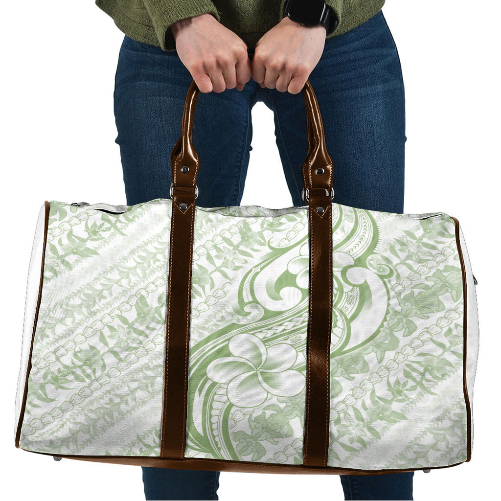 Hawaii Plumeria Lokelani Pikake Lei Travel Bag Oma'oma'o Polynesian Tattoo