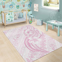 Hawaii Plumeria Lokelani Pikake Lei Area Rug Poni Mama Polynesian Tattoo