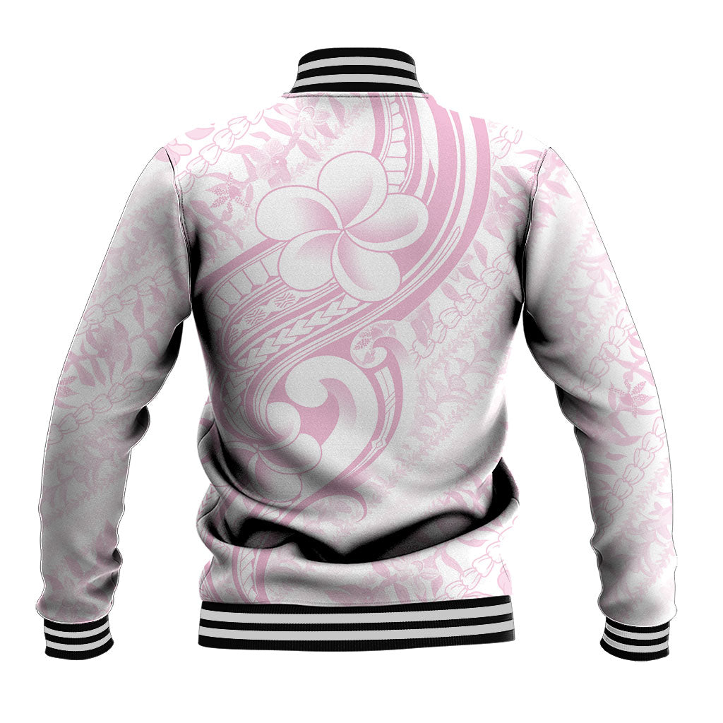 Hawaii Plumeria Lokelani Pikake Lei Baseball Jacket Poni Mama Polynesian Tattoo