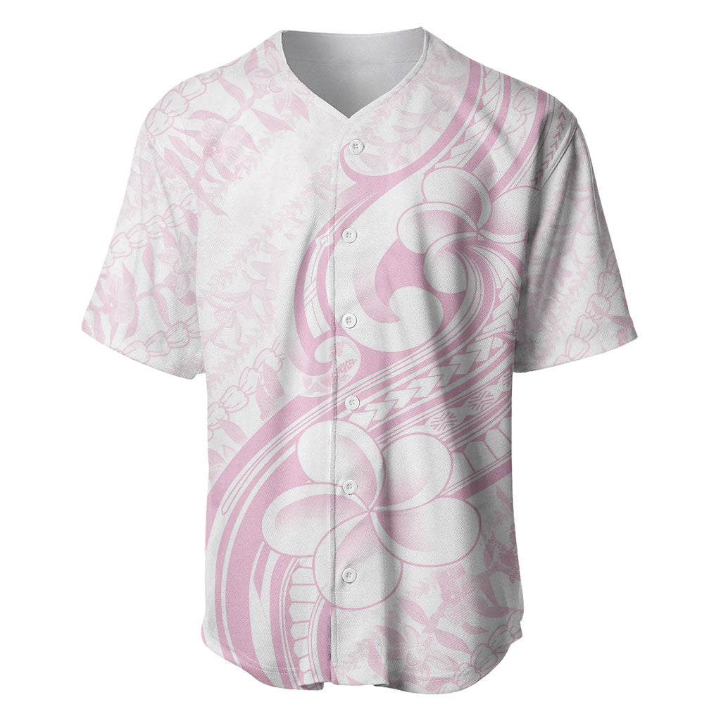 Hawaii Plumeria Lokelani Pikake Lei Baseball Jersey Poni Mama Polynesian Tattoo