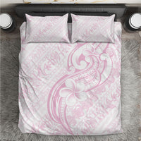 Hawaii Plumeria Lokelani Pikake Lei Bedding Set Poni Mama Polynesian Tattoo LT9 Pink - Polynesian Pride