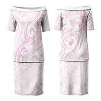 Hawaii Plumeria Lokelani Pikake Lei Couples Matching Puletasi and Hawaiian Shirt Poni Mama Polynesian Tattoo LT9 - Polynesian Pride