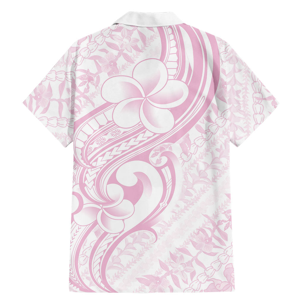 Hawaii Plumeria Lokelani Pikake Lei Family Matching Off Shoulder Maxi Dress and Hawaiian Shirt Poni Mama Polynesian Tattoo LT9 - Polynesian Pride