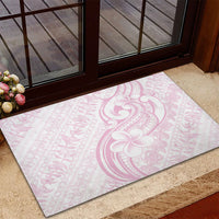 Hawaii Plumeria Lokelani Pikake Lei Rubber Doormat Poni Mama Polynesian Tattoo