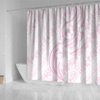 Hawaii Plumeria Lokelani Pikake Lei Shower Curtain Poni Mama Polynesian Tattoo