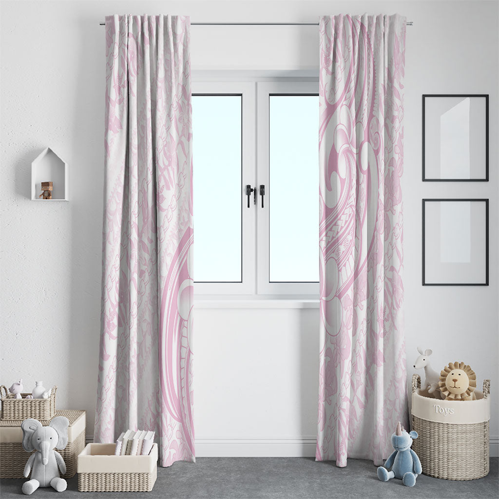 Hawaii Plumeria Lokelani Pikake Lei Window Curtain Poni Mama Polynesian Tattoo