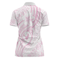Hawaii Plumeria Lokelani Pikake Lei Women Polo Shirt Poni Mama Polynesian Tattoo