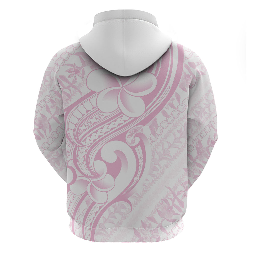 Hawaii Plumeria Lokelani Pikake Lei Zip Hoodie Poni Mama Polynesian Tattoo