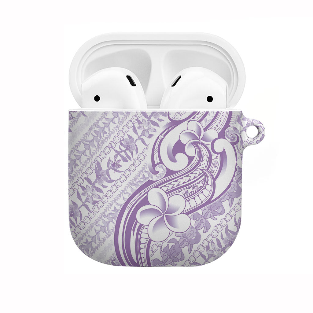 Hawaii Plumeria Lokelani Pikake Lei AirPods Case Poni Polynesian Tattoo