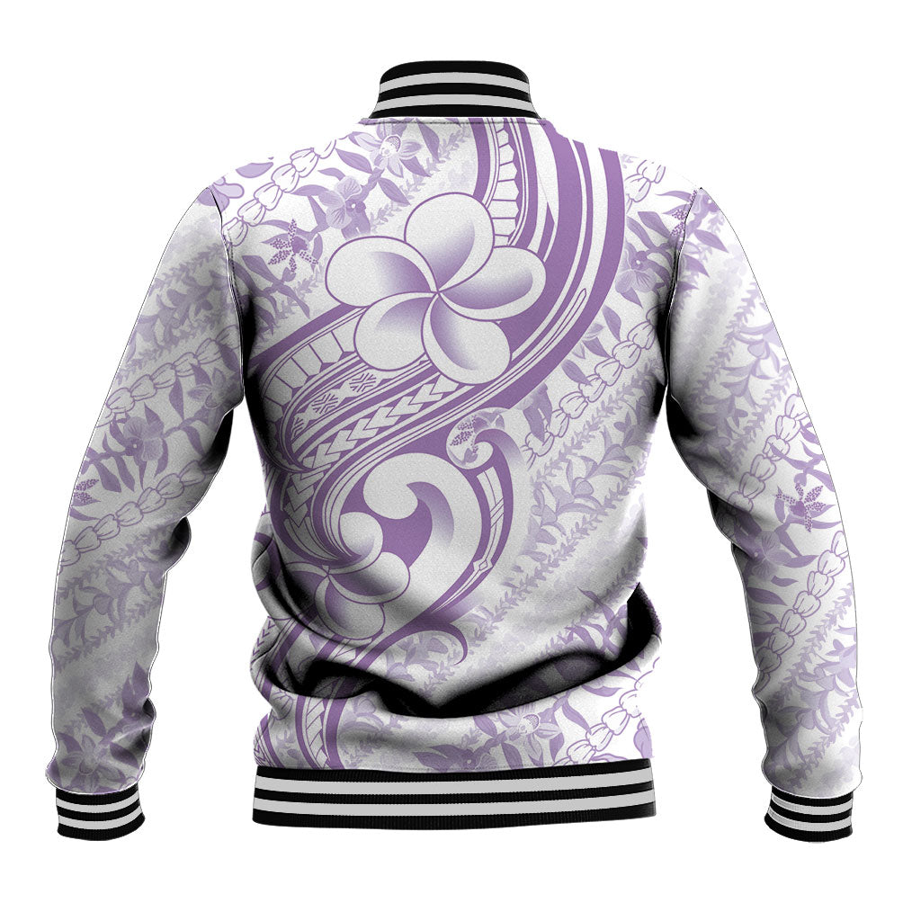 Hawaii Plumeria Lokelani Pikake Lei Baseball Jacket Poni Polynesian Tattoo