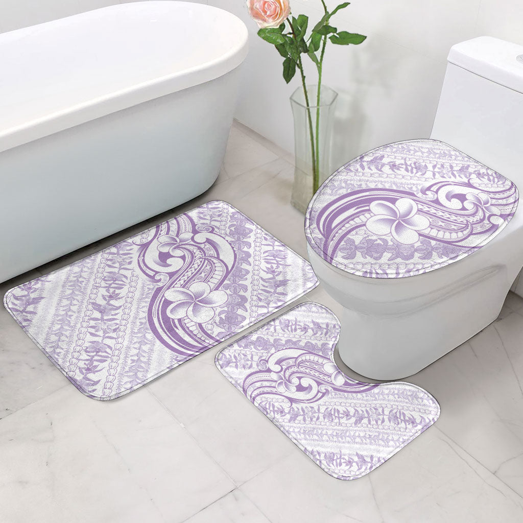 Hawaii Plumeria Lokelani Pikake Lei Bathroom Set Poni Polynesian Tattoo