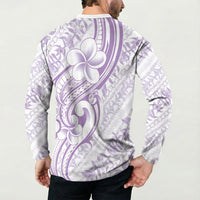 Hawaii Plumeria Lokelani Pikake Lei Button Sweatshirt Poni Polynesian Tattoo