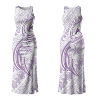 Hawaii Plumeria Lokelani Pikake Lei Couples Matching Tank Maxi Dress and Long Sleeve Button Shirt Poni Polynesian Tattoo LT9 - Polynesian Pride