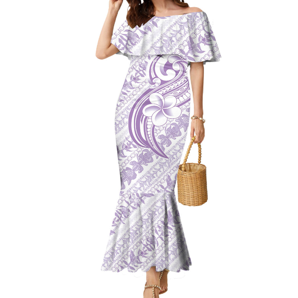Hawaii Plumeria Lokelani Pikake Lei Mermaid Dress Poni Polynesian Tattoo
