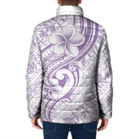 Hawaii Plumeria Lokelani Pikake Lei Padded Jacket Poni Polynesian Tattoo