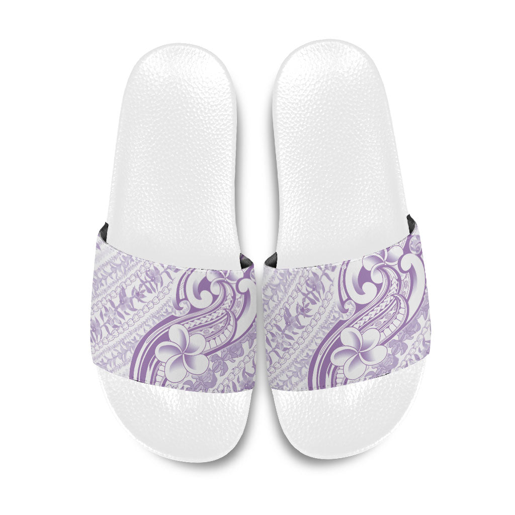Hawaii Plumeria Lokelani Pikake Lei Slide Sandals Poni Polynesian Tattoo