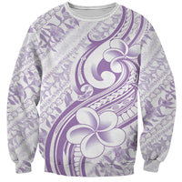 Hawaii Plumeria Lokelani Pikake Lei Sweatshirt Poni Polynesian Tattoo