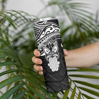 New Zealand Te Reo Maori Skinny Tumbler Kia Kaha Maori Language Week Black Style LT9 - Polynesian Pride