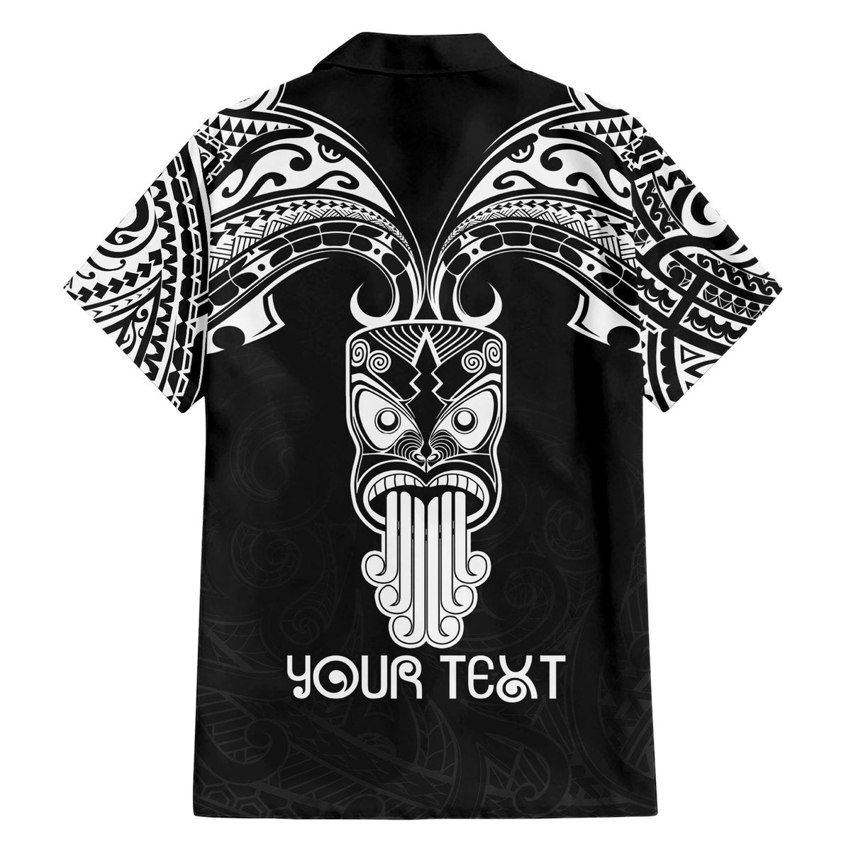 Personalised New Zealand Te Reo Maori Hawaiian Shirt Kia Kaha Maori Language Week Black Style LT9 - Polynesian Pride