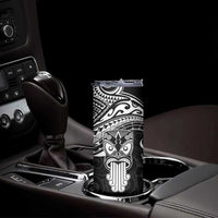 Personalised New Zealand Te Reo Maori Skinny Tumbler Kia Kaha Maori Language Week Black Style LT9 - Polynesian Pride