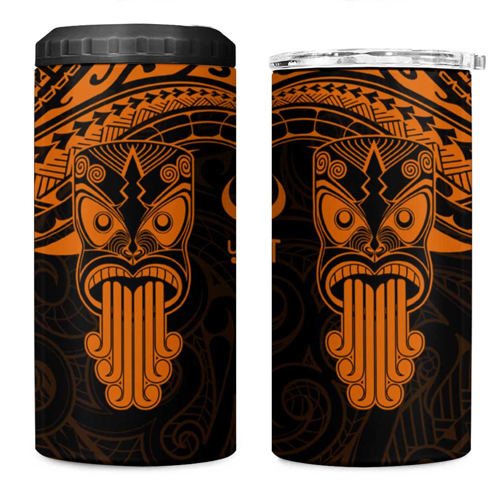 Personalised New Zealand Te Reo Maori 4 in 1 Can Cooler Tumbler Kia Kaha Maori Language Week Gold Style LT9 One Size: 16 oz Gold - Polynesian Pride