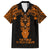 Personalised New Zealand Te Reo Maori Family Matching Tank Maxi Dress and Hawaiian Shirt Kia Kaha Maori Language Week Gold Style LT9 Dad's Shirt - Short Sleeve Gold - Polynesian Pride