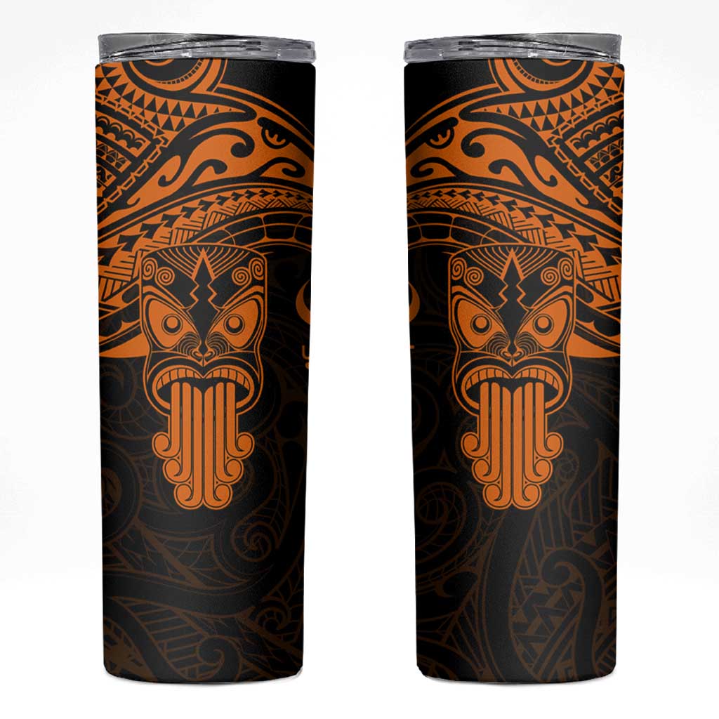 Personalised New Zealand Te Reo Maori Skinny Tumbler Kia Kaha Maori Language Week Gold Style LT9 Gold - Polynesian Pride