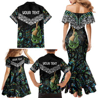 Personalised Maori Manaia Family Matching Mermaid Dress and Hawaiian Shirt New Zealand Tribal Hei Matau Papua Shell LT9 - Polynesian Pride