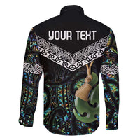 Personalised Maori Manaia Family Matching Puletasi and Hawaiian Shirt New Zealand Tribal Hei Matau Papua Shell LT9 - Polynesian Pride