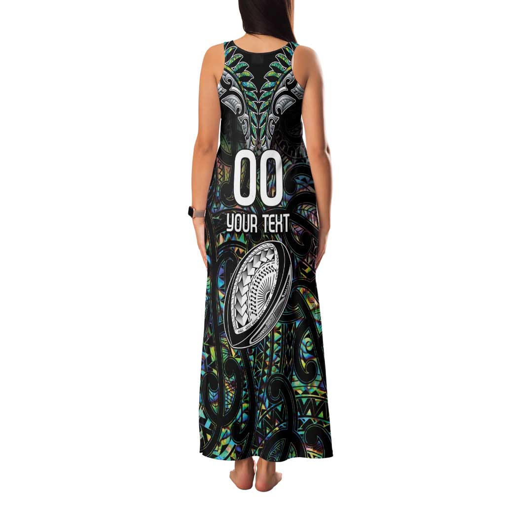 Custom New Zealand Family Matching Tank Maxi Dress and Hawaiian Shirt Maori Rugby Tattoo Papua Shell LT9 - Polynesian Pride