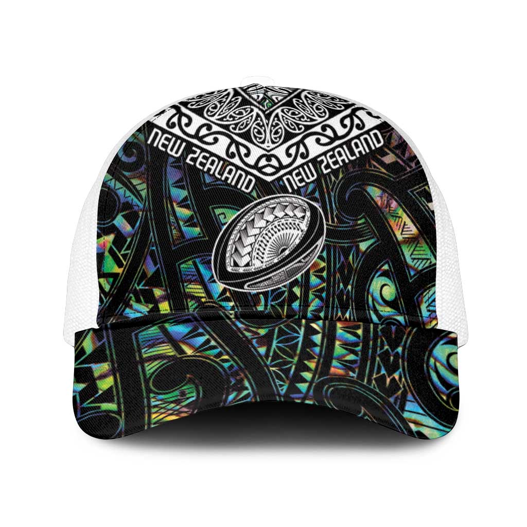 New Zealand Mesh Trucker Cap Maori Rugby Tattoo Papua Shell - Polynesian Pride