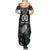 Custom New Zealand Summer Maxi Dress Maori Rugby Tattoo Papua Shell
