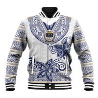 Fiji Queen Victoria School Personalised Baseball Jacket QVS 120 Years Queen Victoria Alumni Legacy LT9 Unisex White - Polynesian Pride