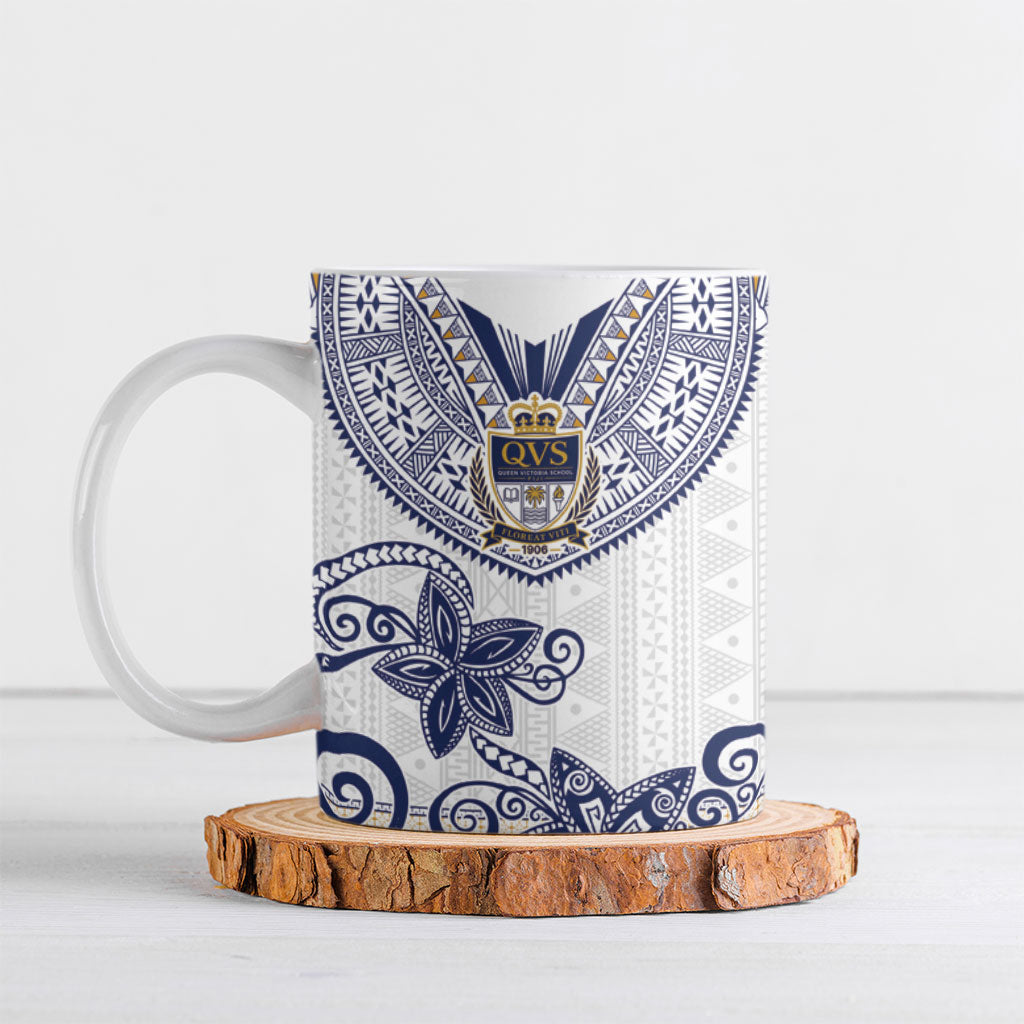 Fiji Queen Victoria School Personalised Ceramic Mug QVS 120 Years Queen Victoria Alumni Legacy LT9 White - Polynesian Pride