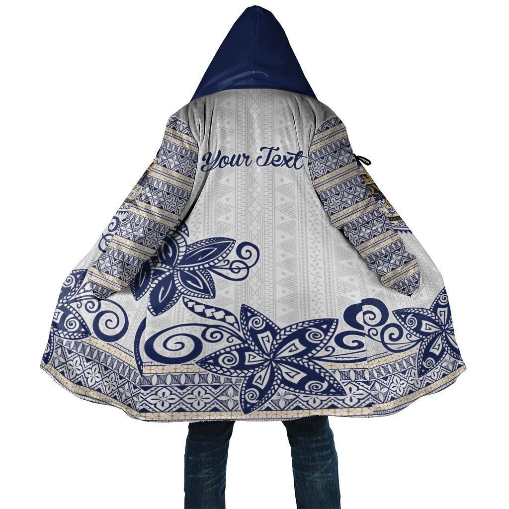 Fiji Queen Victoria School Personalised Cloak QVS 120 Years Queen Victoria Alumni Legacy LT9 Unisex White - Polynesian Pride
