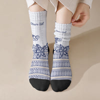 Fiji Queen Victoria School Personalised Crew Socks QVS 120 Years Queen Victoria Alumni Legacy LT9 Crew Socks White - Polynesian Pride