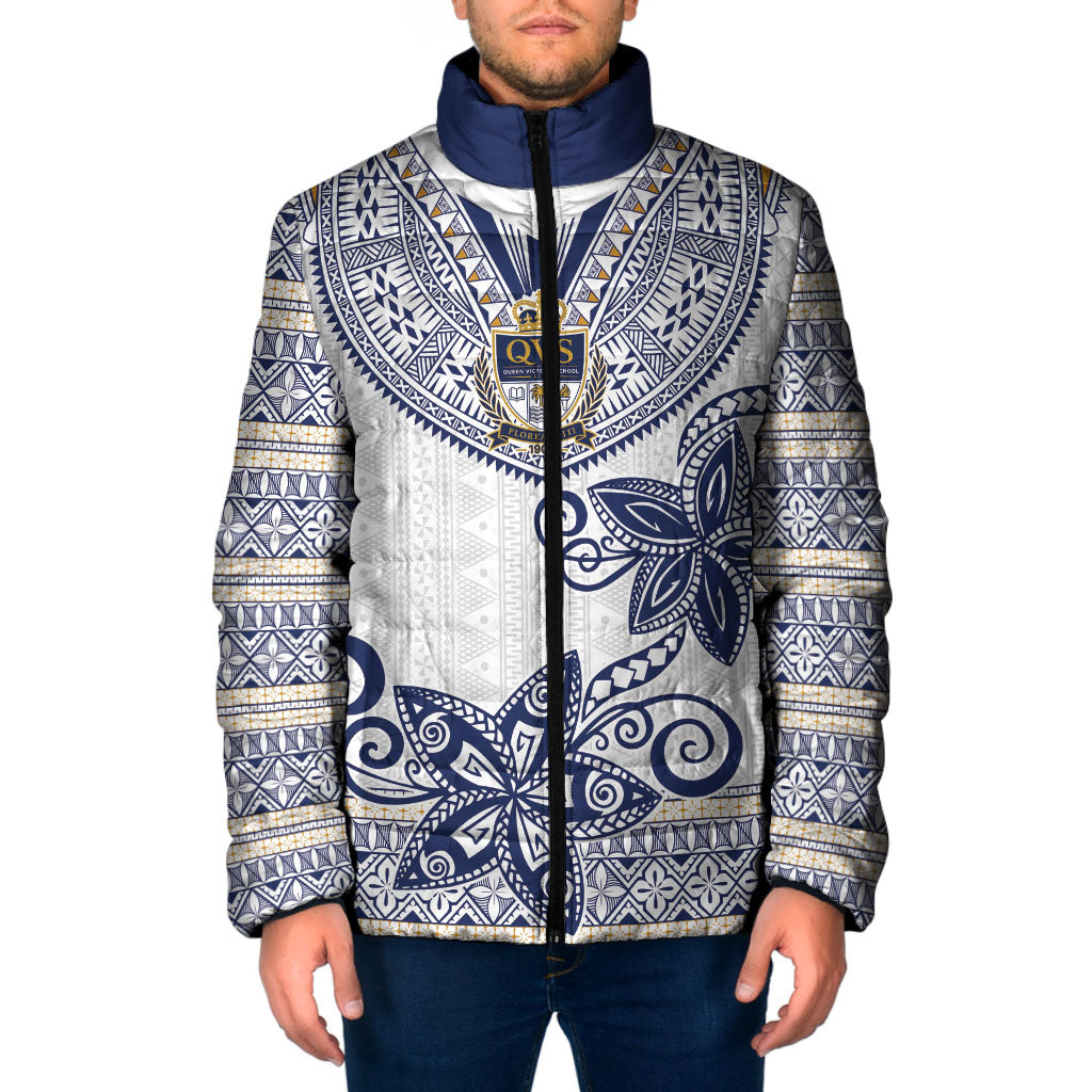Fiji Queen Victoria School Personalised Padded Jacket QVS 120 Years Queen Victoria Alumni Legacy
