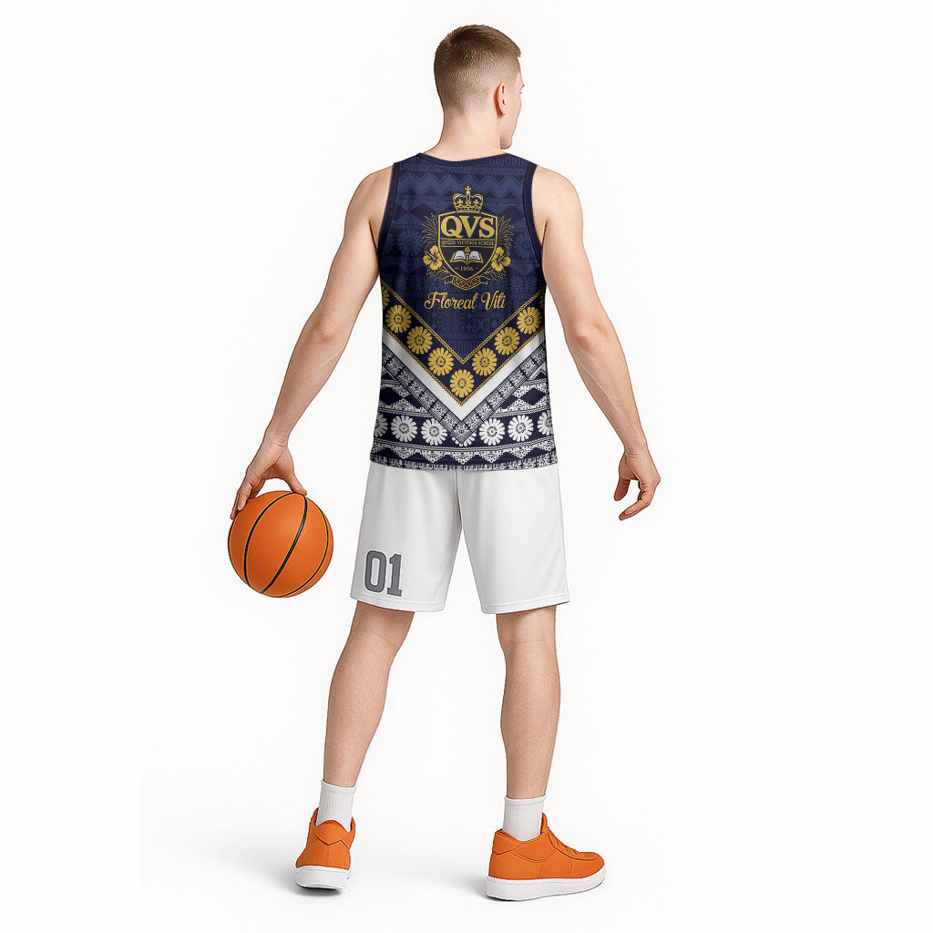 Fiji Queen Victoria School Basketball Jersey QVS 1906 Generational School Legacy LT9 - Polynesian Pride