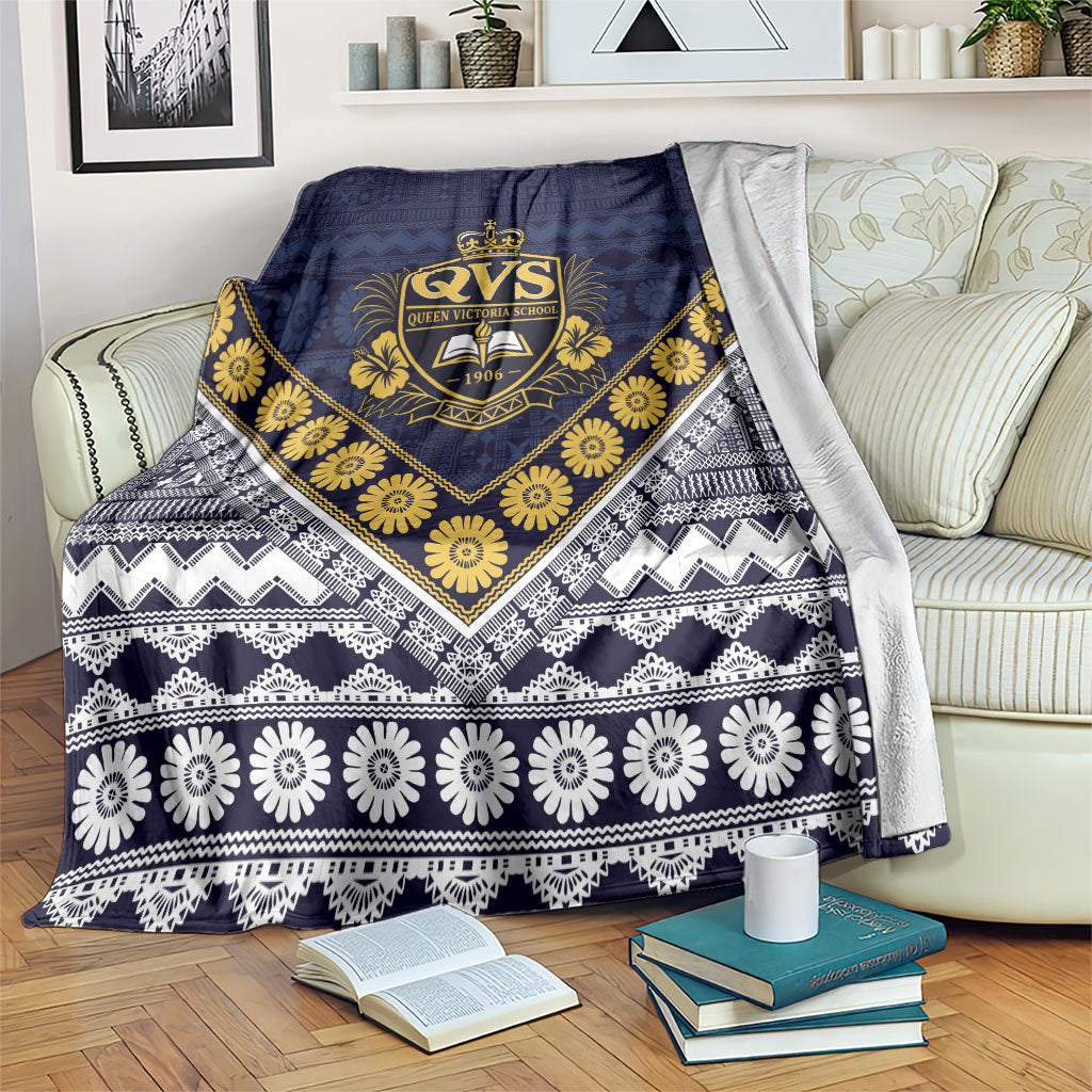 Fiji Queen Victoria School Blanket QVS 1906 Generational School Legacy LT9 Blue - Polynesian Pride