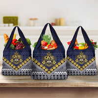 Fiji Queen Victoria School Grocery Bag QVS 1906 Generational School Legacy LT9 3-pack One Size Blue - Polynesian Pride